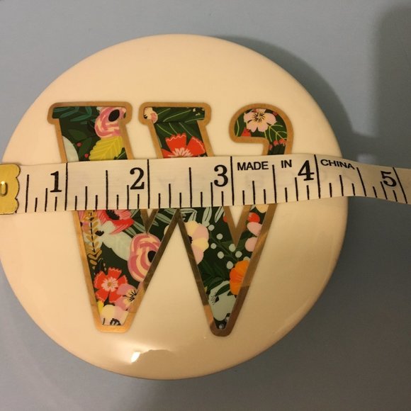 New MIA CHARRO Monogrammed Jewelry Box - "W" - Picture 7 of 7